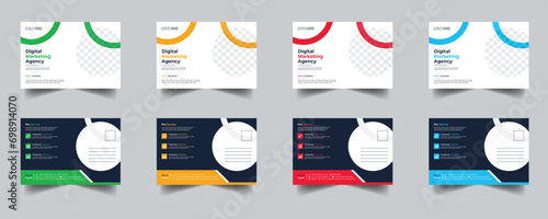 Modern Creative Corporate Post Card Template, Vector Template for Opening Invitation Editable, Professional Business Postcard Design, Event Card Design, Invitation Design, Direct Mail EDDM Template
