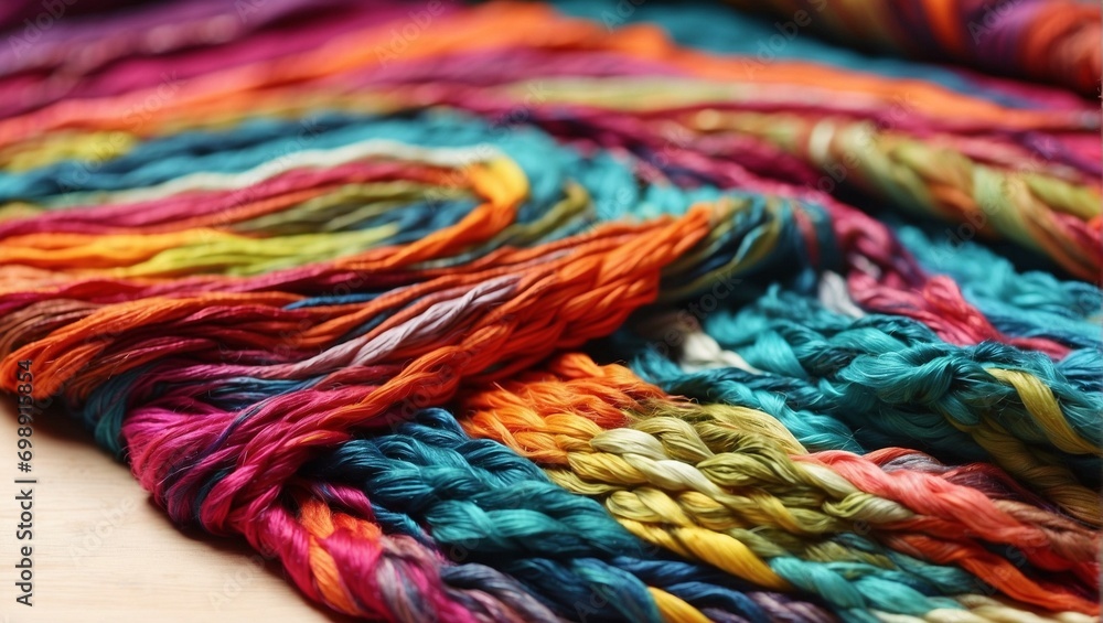 colorful knitting yarn