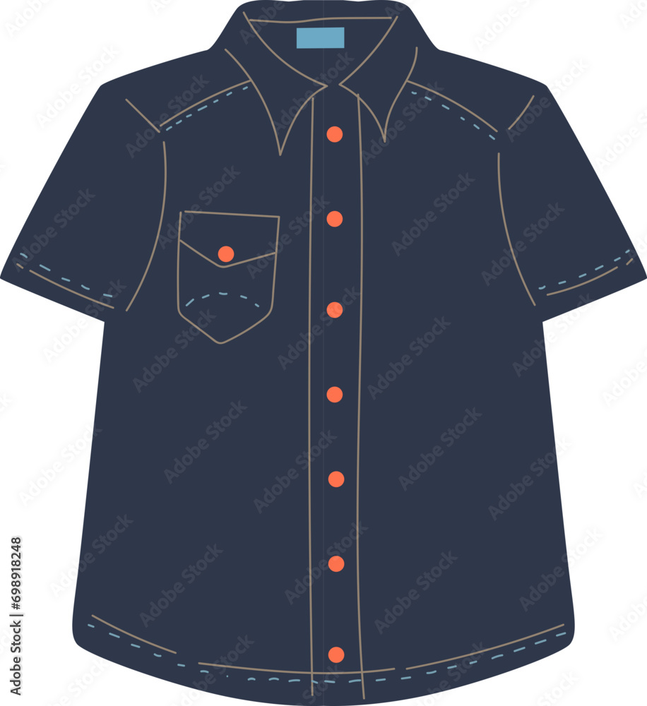 Naklejka premium jeans clothes vector illustration