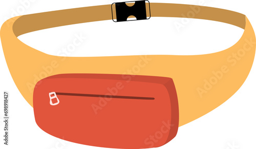 waist bag vector illustration