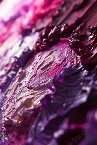 Purple and Pink Paint Splatters on a Canvas