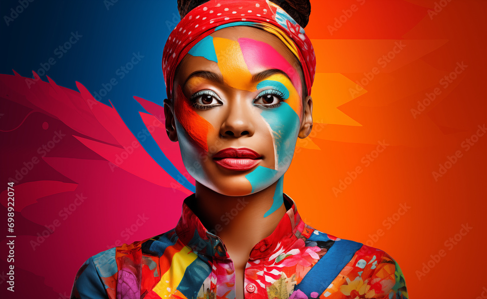 Diversity and inclusion in pop style. Vivid colors, joyful energy and a positive message.