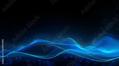 Abstract Data technology blue background