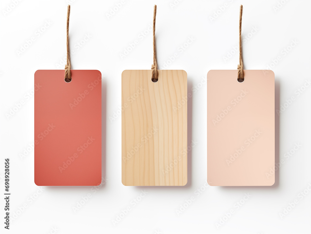 Blank empty name tag card mockup isolated for brand Stock Photo Adobe