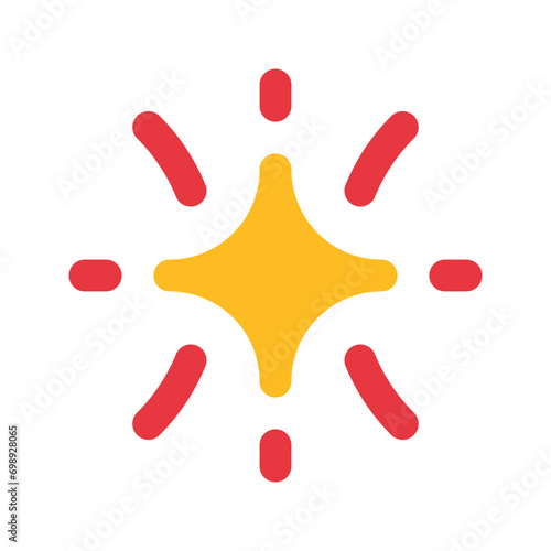 sparkler flat icon