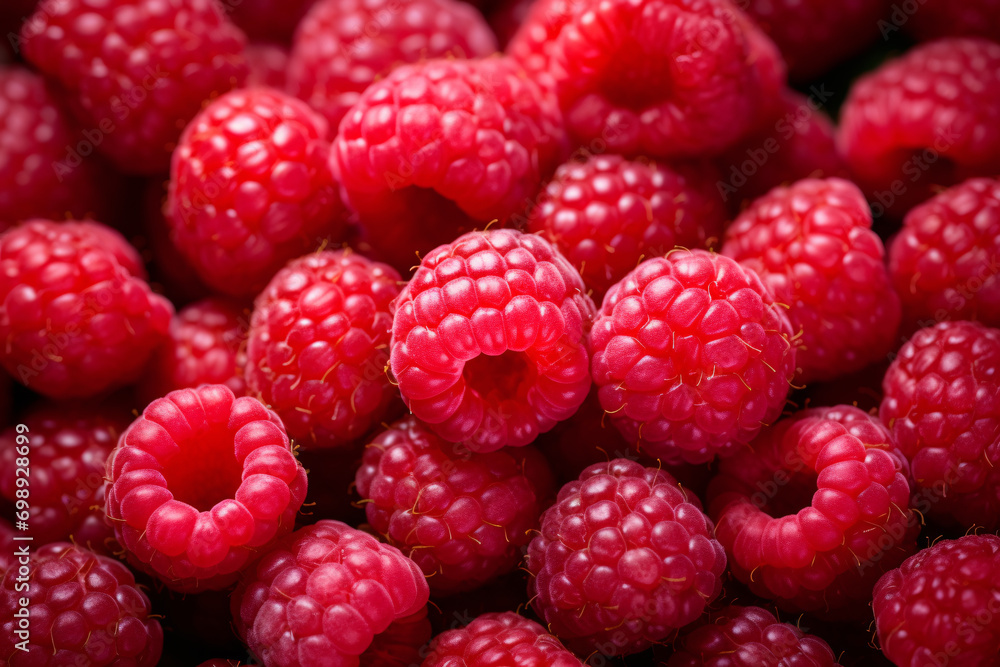 Close up of many fresh raspberry fruits Close up of many fresh raspberry fruits