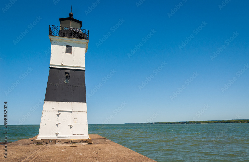 The North Pier Lighthouse at Presque Isle Bay