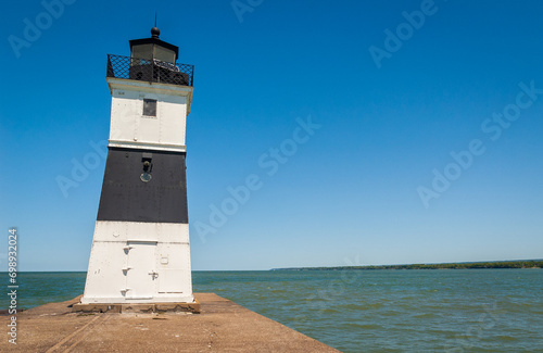 The North Pier Lighthouse at Presque Isle Bay