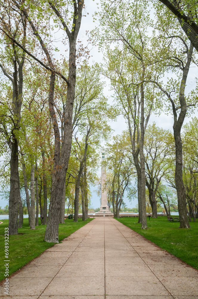 The Walking Path to The Perry Monument at Presque Isle State Park, Erie, Pennsylvania