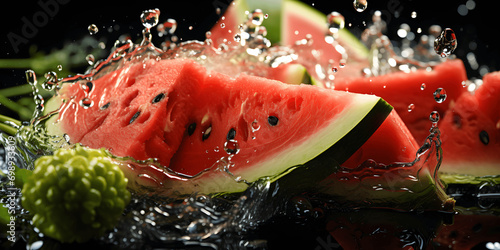 Droplets of Delight  Watermelon Splash Spectacle