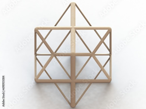 Wireframe Shape First Stellation of The Rhombic Dodecahedron 3D print model