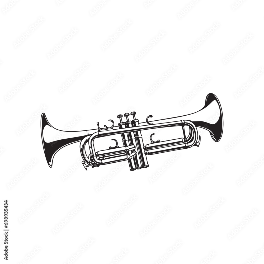 Trumpet Vector Images, Illustration Of a Trumpet Trumpet Vector Images, Illustration Of a Trumpet