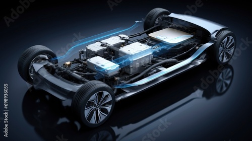 ev car battery ,Generative AI photo