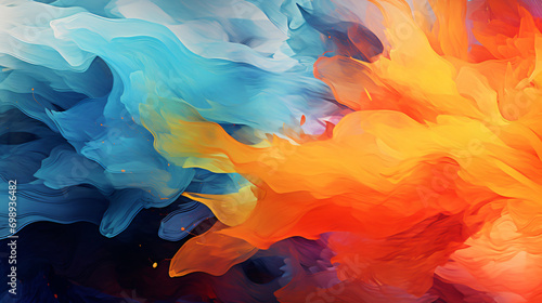 Abstract colors painting digital