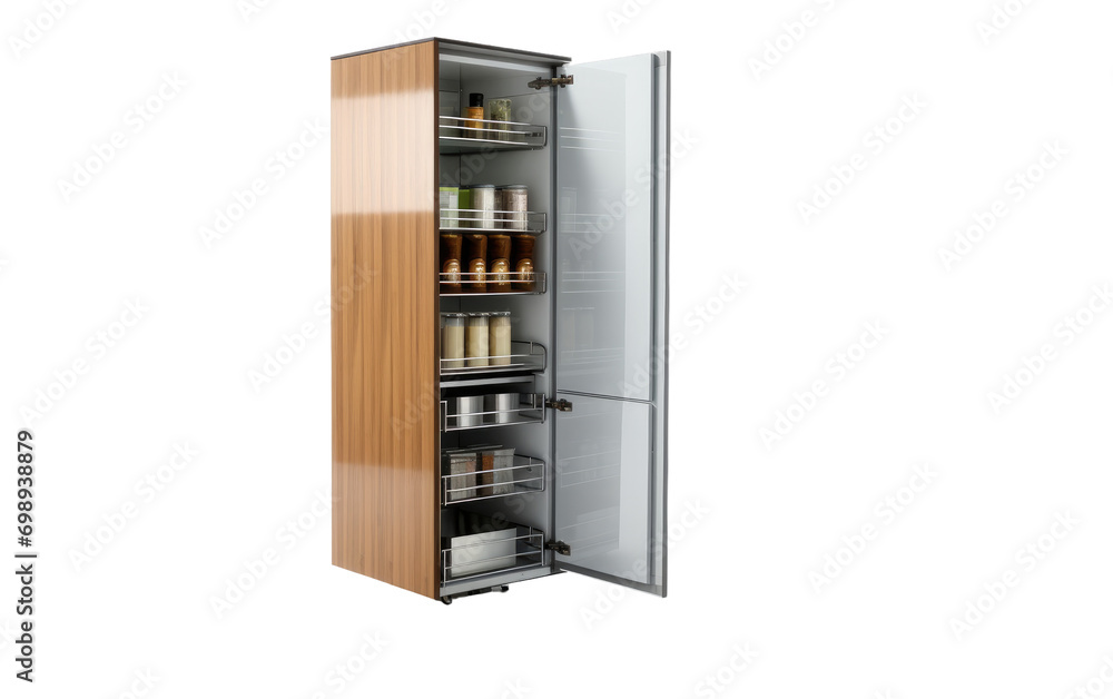 Pantry Cabinet On a White or Clear Surface PNG Transparent Background. Pantry Cabinet On a White or Clear Surface PNG Transparent Background.