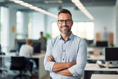 portrait of senior businessman in the office