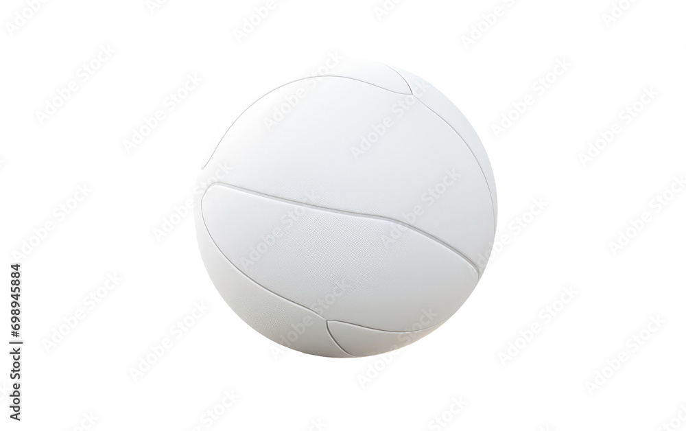 Volleyball on White On a White or Clear Surface PNG Transparent Background.