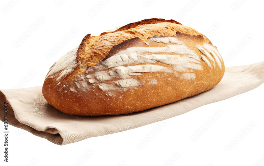 Realistic 8K Sourdough Bread, a Culinary Masterpiece On Transparent Background.