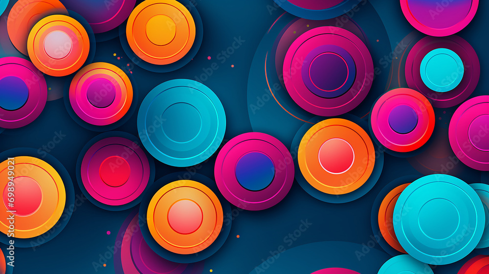 circles seamless pattern vivid color circles seamless pattern vivid color