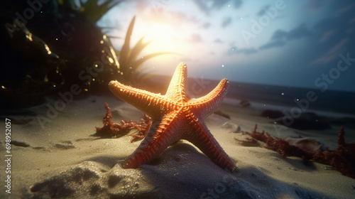starfish on the beach photo