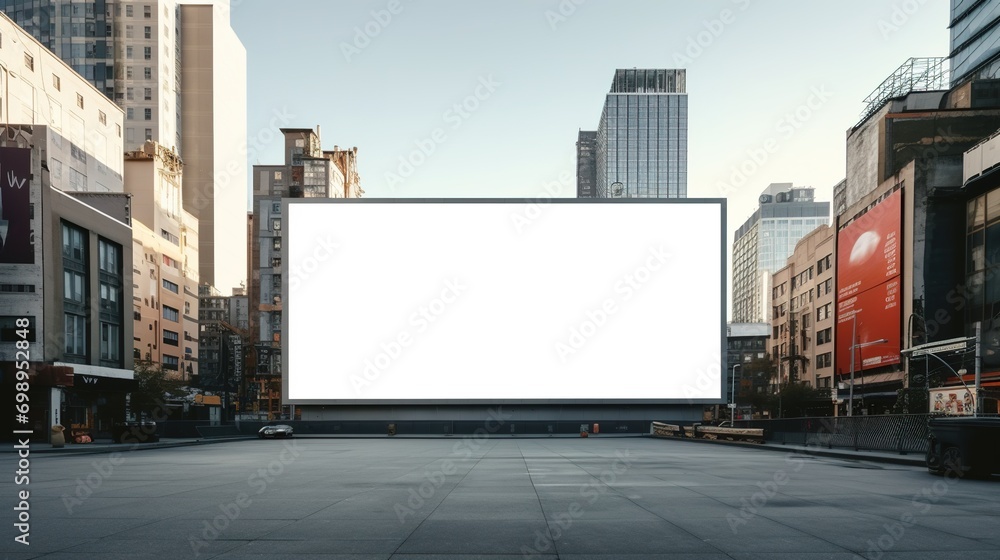 Big blank billboard with copy space for text. Big blank billboard with copy space for text.