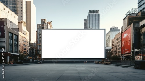 Big blank billboard with copy space for text.