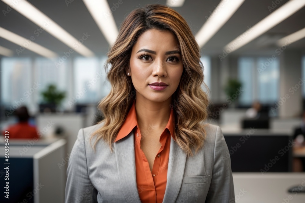 Fototapeta premium portrait business woman. casual business woman