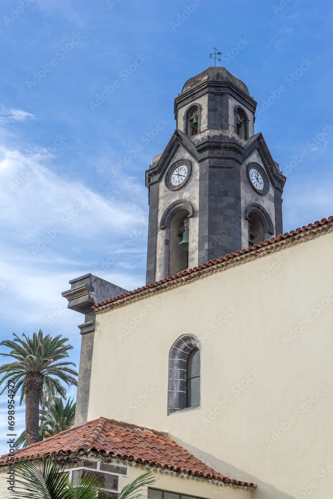 Church of Iglesia de Nuestra Senora de la Pena de Francia in Puerto de la Cruz, Tenerife, Spain