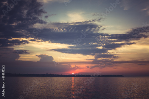 Fototapeta Naklejka Na Ścianę i Meble -  Sunrise over the river