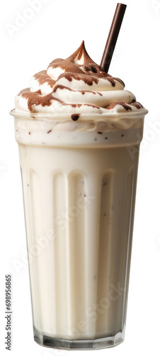 milk shake on transparent background