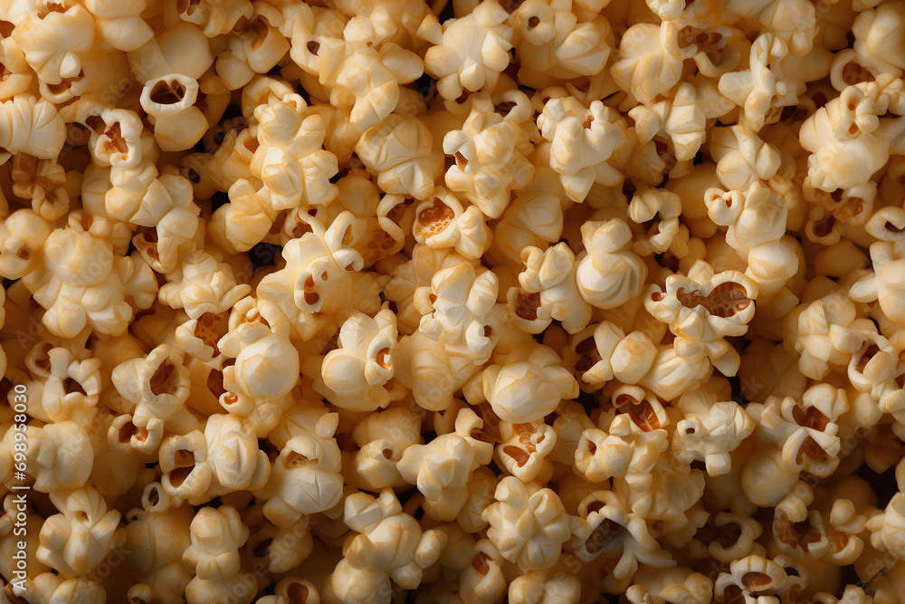 close up horizontal view of pop corn AI generated close up horizontal view of pop corn AI generated