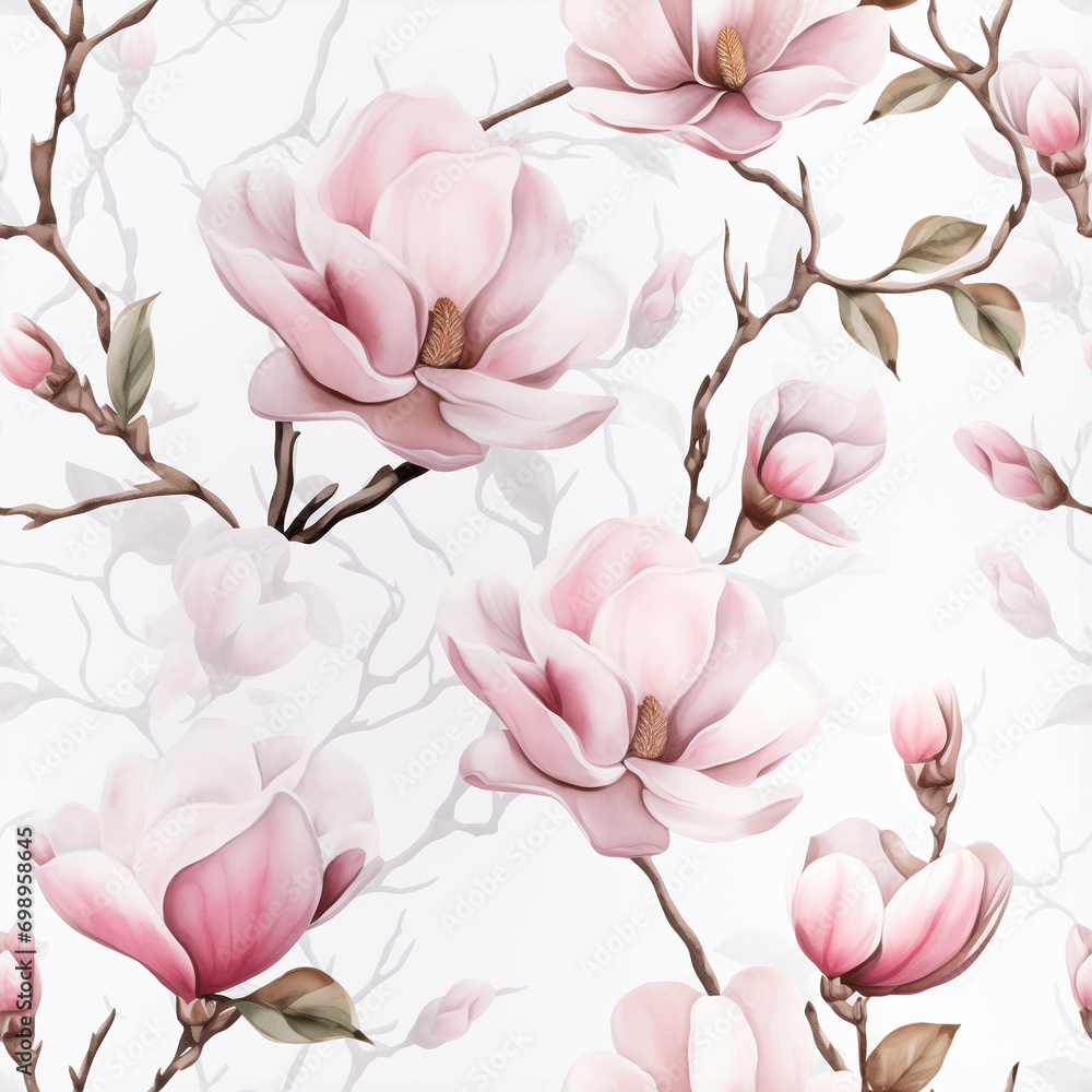 Naklejka premium Watercolor Seamless Pattern Printable Digital Paper