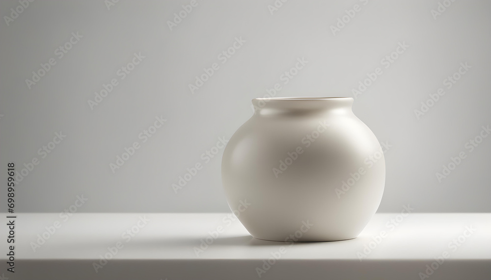 White ceramic bowl with white background
