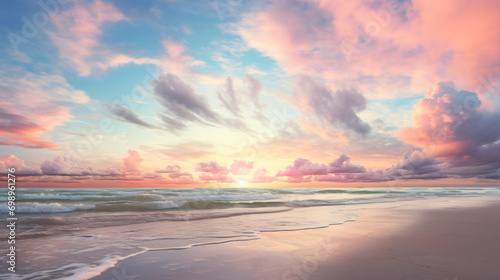 Landscape morning on the beach © Fauzia