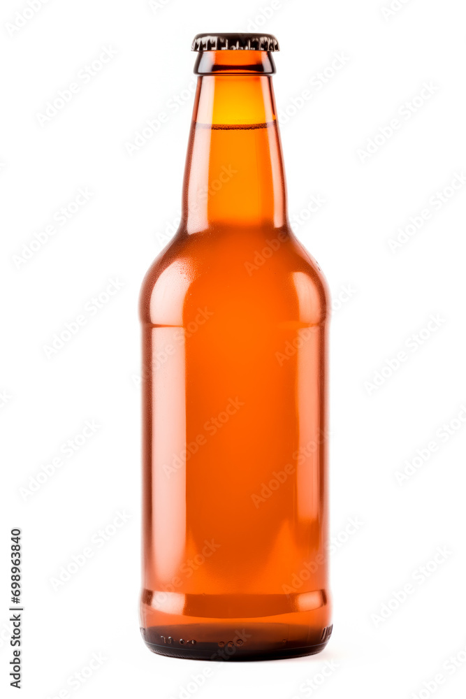 Beer bottle on a white background. Bottle with drink like Ipa, Pale Ale, Pilsner, Porter or Stout Beer bottle on a white background. Bottle with drink like Ipa, Pale Ale, Pilsner, Porter or Stout