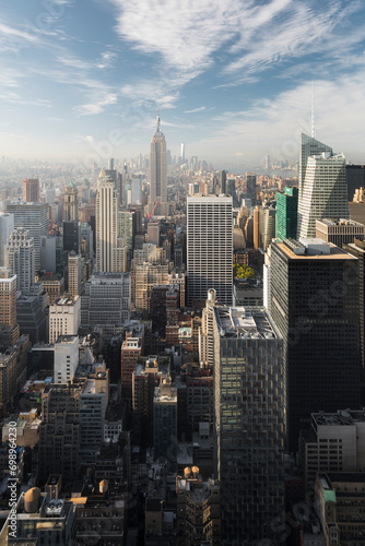 Blick vom Top of the Rock, Empire State Building, Rockefeller Center, Manhatten, New York City, New York, USA © Rainer Mirau