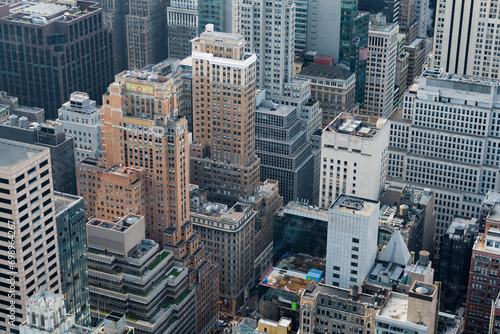Blick vom Top of the Rock, Rockefeller Center, Manhatten, New York City, New York, USA