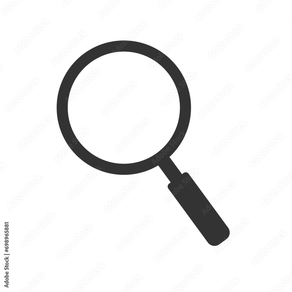 Magnifying glass. Magnifier icon or search symbol. Magnifying glass. Magnifier icon or search symbol.