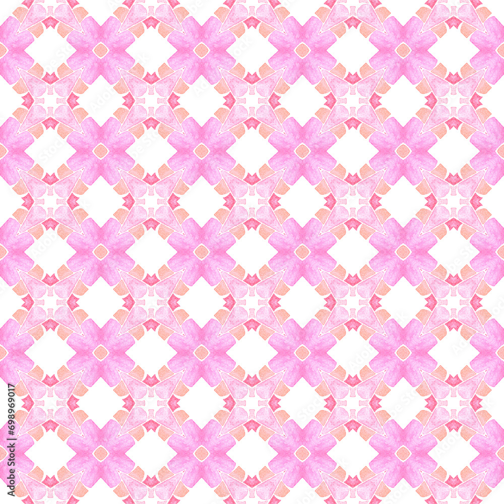 Medallion seamless pattern. Orange eminent boho Medallion seamless pattern. Orange eminent boho