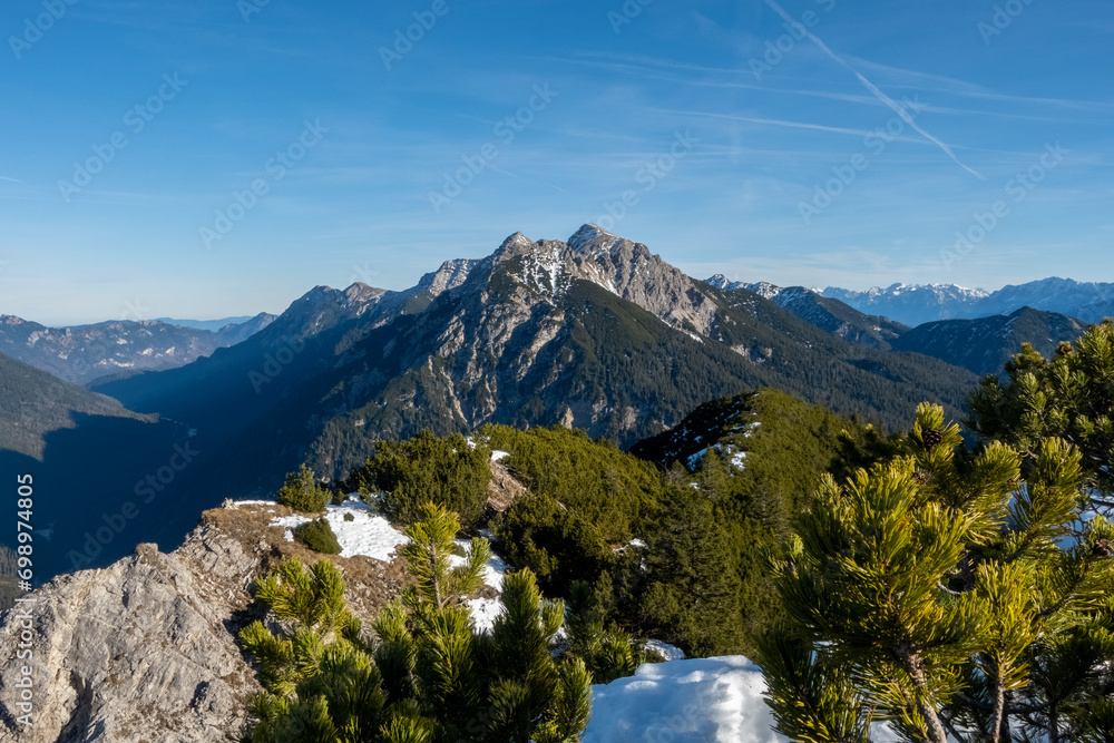 view from the Gugger summit, Ammergauer Alps, Austria