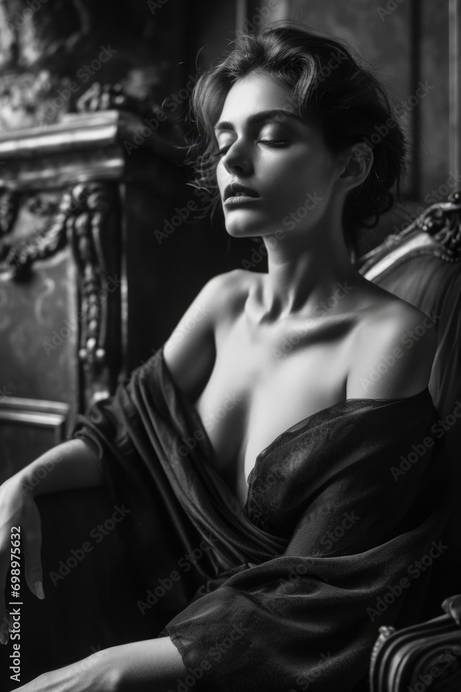 Serene elegance in monochrome Serene elegance in monochrome