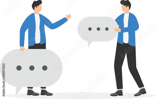 Business meeting. Business teamwork vector illustration concept

