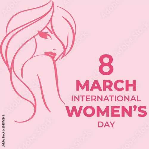 Free vector creative happy women s day event background  8 March. Happy Women day 