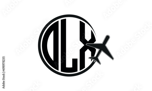 OLX three initial letter circle tour & travel agency logo design vector template. hajj Umrah agency, abstract, wordmark, business, monogram, minimalist, brand, company, flat, tourism agency, tourist photo