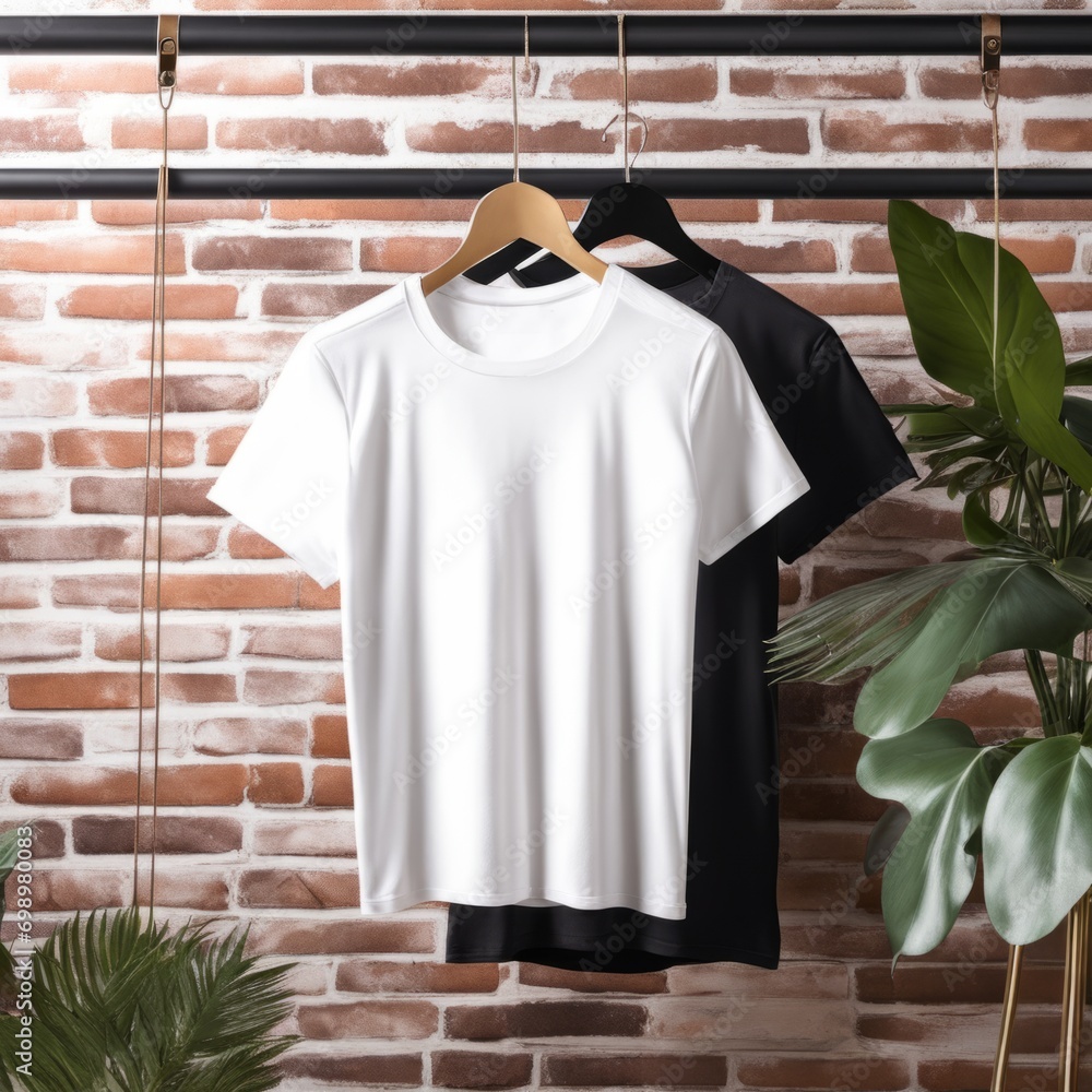 T-shirt design, blank white shirt, front isolated. Mock up template for design print. T-shirt design, blank white shirt, front isolated. Mock up template for design print.