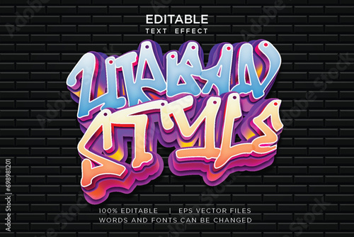 Editable Graffiti Fonts and Text Effects in Vector AI
