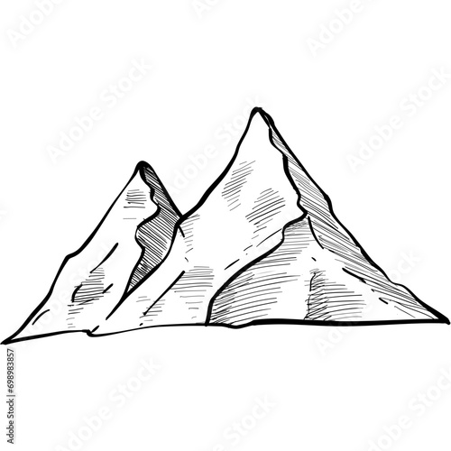 mountain handdrawn illustration