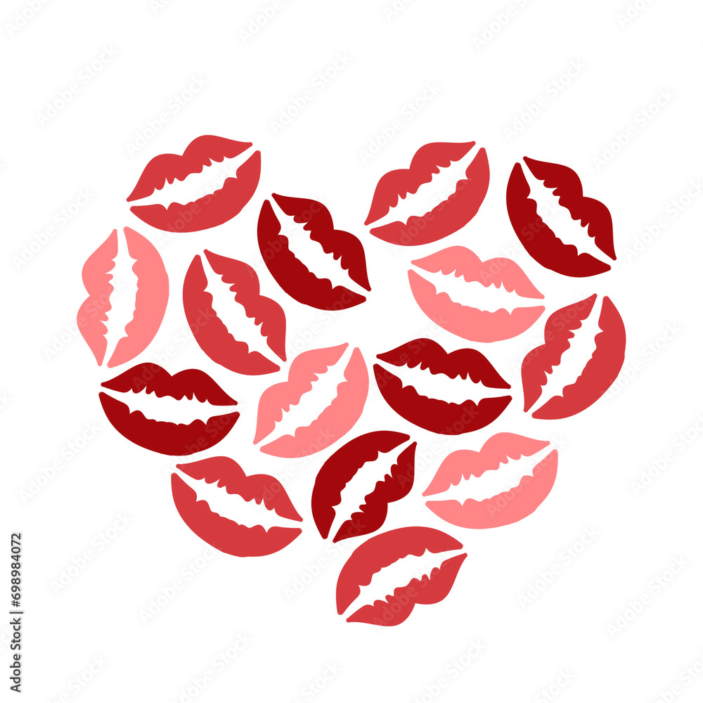 illustration of a red lips illustration of a red lips