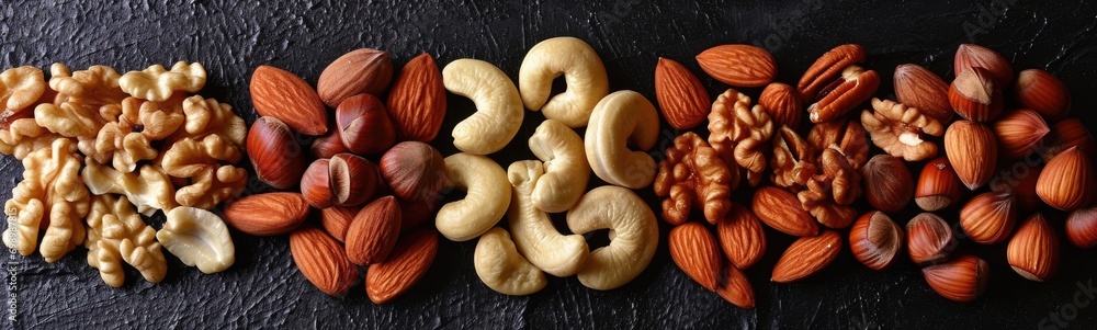 Various nuts banner Various nuts banner
