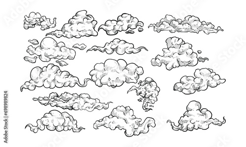 clouds handdrawn collection
